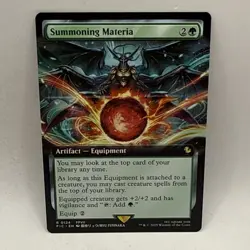 Summoning Materia (Extended Art) - 0124 - Commander: Final Fantasy MTG - Image 1