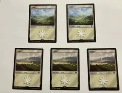 Basic Land - Plains X 5 - MTG the Lord of the Rings - Regular - NM - Image 1