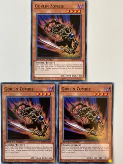 Yugioh Goblin Zombie SBAD-EN018 Common SPEED DUEL 1st Edition NM x3 Play Set - Image 1