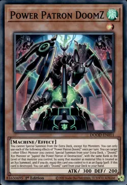 Power Patron DoomZ - Super Rare 1st Edition DOOD-EN011 - NM - YuGiOh - Image 1