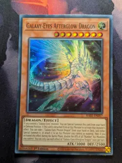 Galaxy-Eyes Afterglow Dragon RA01-EN017 Super Rare 1st Edition YuGiOh TCG Card - Image 1
