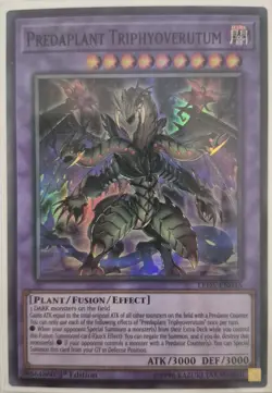 YuGiOh Predaplant Triphyoverutum Super Rare 1st Edition LED5-EN045 - Image 1