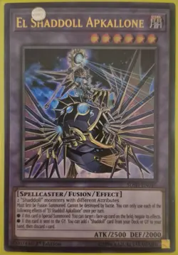 YuGiOh El Shaddoll Apkallone Ultra Rare 1st Edition SDSH-EN045 - Image 1