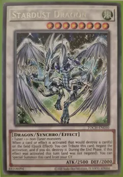 YuGiOh Stardust Dragon Rare TOCH-EN050 - Image 1