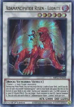 Adamancipator Risen - Leonite - MP21-EN230 - Ultra Rare 1st Edition Yugioh - Image 1