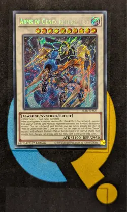 BLTR-EN009 Arms of Genex Return Zero Secret Rare 1st Edition YuGiOh - Image 1