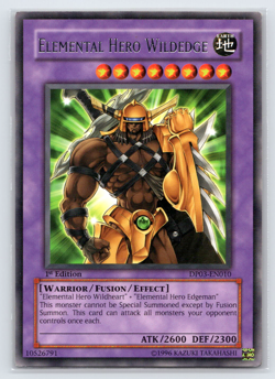 Elemental Hero Wildedge - DP03-EN010 - Rare 1st Edition - Yugioh - Image 1