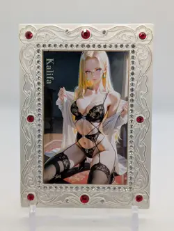 One Piece Khalifa Sexy Lingerie Metal Case Card ❤ - Image 1