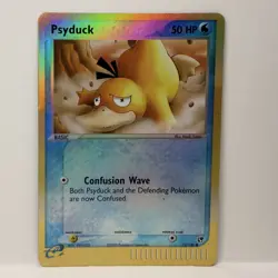 Psyduck 73/100 Sandstorm Reverse Holo Pokemon LP+ - Image 1