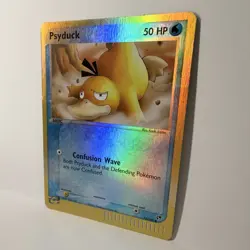 Psyduck 73/100 Sandstorm Reverse Holo Pokemon LP+ - Image 3