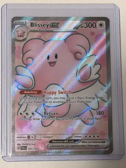 Blissey ex 201/167 Twilight Masquerade Ultra Rare Full Art Pokemon - Image 1
