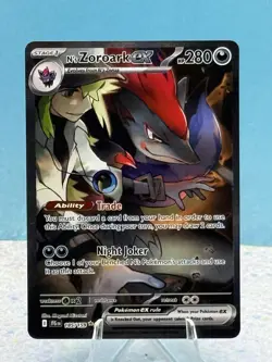 Pokemon TCG Journey Together N’s Zoroark ex Illustrations Rare 185/159 - Image 1