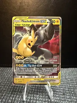 Pokemon Pikachu & Zekrom GX 33/181 Team Up Ultra Rare TAG TEAM Holo - Image 1