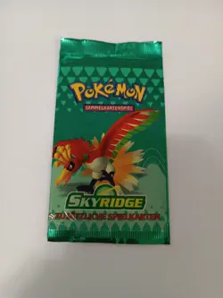 Pacchetto Pokemon Vuoto Skyridge DEU Empty Booster Pack No Complete Artset - Image 1