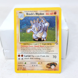 Pokemon Brock's Rhydon 002/132 Gym Heroes Holo W/ Swirl LP - Image 2