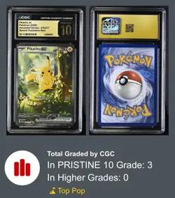 Pokemon Asc En-Ascended Heroes Special Illustration Pikachu Ex 2 Cgc 10 Pristine - Image 2
