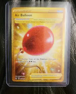 Pokemon TCG Air Balloon 213/202 Sword & Shield Gold Secret Rare Holo NM - Image 1