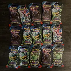 Pokemon TCG Twilight Masquerade Sleeved Booster Pack Lot Of 15 - Image 1