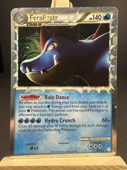 Pokemon TCG Feraligatr Prime Heartgold & Soulsilver 108/123Holo Rare Prime MP - Image 1