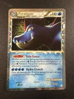 Pokemon TCG Feraligatr Prime Heartgold & Soulsilver 108/123Holo Rare Prime MP - Image 2