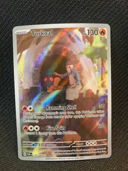 Torkoal 172/167 Pokemon TCG Sv06: Twilight Masquerade Holo Art Rare - Image 1