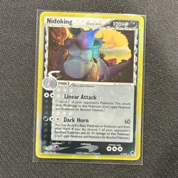 Pokemon Nidoking EX Dragon Frontiers Delta Species Holo Rare 6/101 120 HP 2006 - Image 1