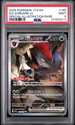 Pokemon TCG N's Zoroark EX Journey Together SIR 185/159, PSA 9! - Image 1