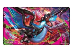 Shiny Mega Charizard X ex UPC Playmat Gaming Pad Mouse Pad Pokemon TCG - Image 1