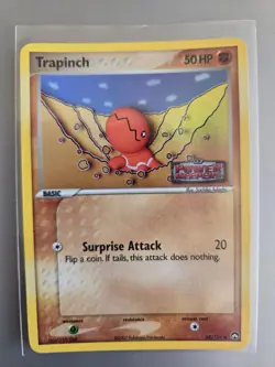 Trapinch 68/108 EX Power Keepers NM Slight Curve POKEMON Reverse Stamp - Image 1