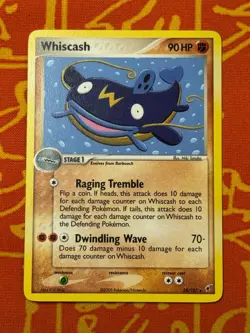 POKEMON TCG WHISCASH 28/107 NON-HOLO RARE EXCELLENT EX DEOXYS - Image 1