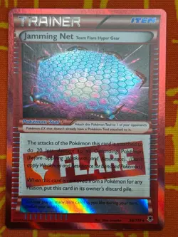 POKEMON TCG JAMMING NET TEAM FLARE HYPER GEAR 98/119 HOLO RARE EX PHANTOM FORCES - Image 1