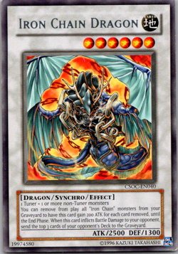 Iron Chain Dragon CSOC-EN040 Unlimited - Yu-Gi-Oh! TCG Rare - Image 1