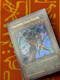 YUGIOH AMAZONESS CHAIN MASTER ULTRA RARE MODERATE PLAY SP1-EN002 - Image 3