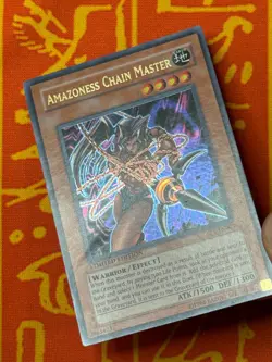YUGIOH AMAZONESS CHAIN MASTER ULTRA RARE MODERATE PLAY SP1-EN002 - Image 4