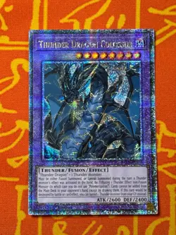 YUGIOH THUNDER DRAGON COLOSSUS QUARTER CENTURY SECRET RARE RA03-EN036 - Image 1