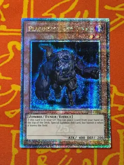 YUGIOH PLAGUESPREADER ZOMBIE QUARTER CENTURY SECRET RARE RA03-EN207 - Image 1