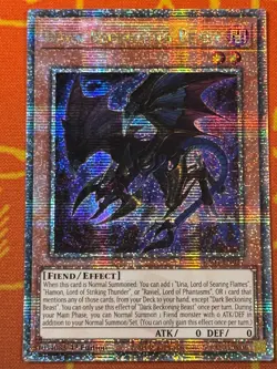 YUGIOH DARK BECKONING BEAST QUARTER CENTURY SECRET RARE 1ST NM RA03-EN027 - Image 1