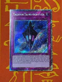 YUGIOH TACHYON TRANSMIGRATION PLATINUM SECRET RARE NM RA04-EN220 - Image 1