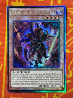 YUGIOH ALUBER THE JESTER OF DESPIA ULTIMATE RARE 1ST NEAR MINT RA02-EN016 - Image 1