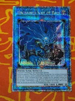 YUGIOH UNCHAINED SOUL OF RAGE QUARTER CENTURY SECRET RARE 1ST NM RA02-EN041 - Image 1