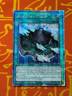 YUGIOH FIRE KING ISLAND QUARTER CENTURY SECRET RARE RA03-EN059 - Image 1