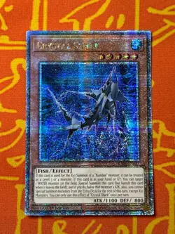 YUGIOH CRYSTAL SHARK QUARTER CENTURY SECRET RARE RA03-EN031 - Image 1