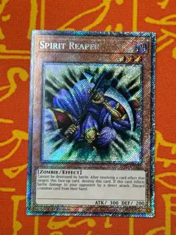 YUGIOH SPIRIT REAPER PLATINUM SECRET RARE 1ST NM RA03-EN122 - Image 1
