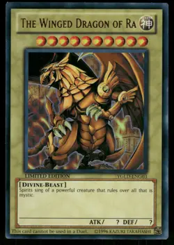 The Winged Dragon of Ra Ultra Rare YGLD-ENG03 NM - Image 1