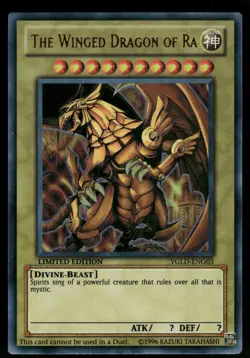 The Winged Dragon of Ra Ultra Rare YGLD-ENG03 NM - Image 1
