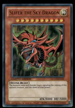 Slifer the Sky Dragon Ultra Rare YGLD-ENG01 NM - Image 1