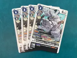 Gotsumon (X-Antibody) P-144 Playset Promo Digimon Card Game x4 - Image 1