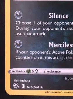 Galarian Obstagoon 161/264 - Pokemon Cosmos Holo Rare Card - Image 2