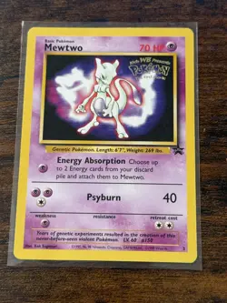 Pokemon TCG Mewtwo Black Star Promo #3 the First Movie Promo Card - Image 1