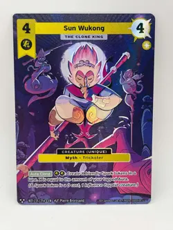 Sun Wukong The Clone King Alt Art Metazoo 2025 Base Set MZ1 231/214 3 Star Card - Image 3